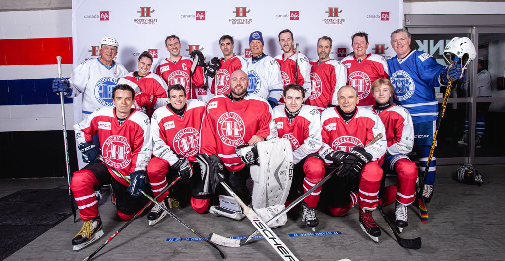 The Hatch Hockey Helps the Homeless Team